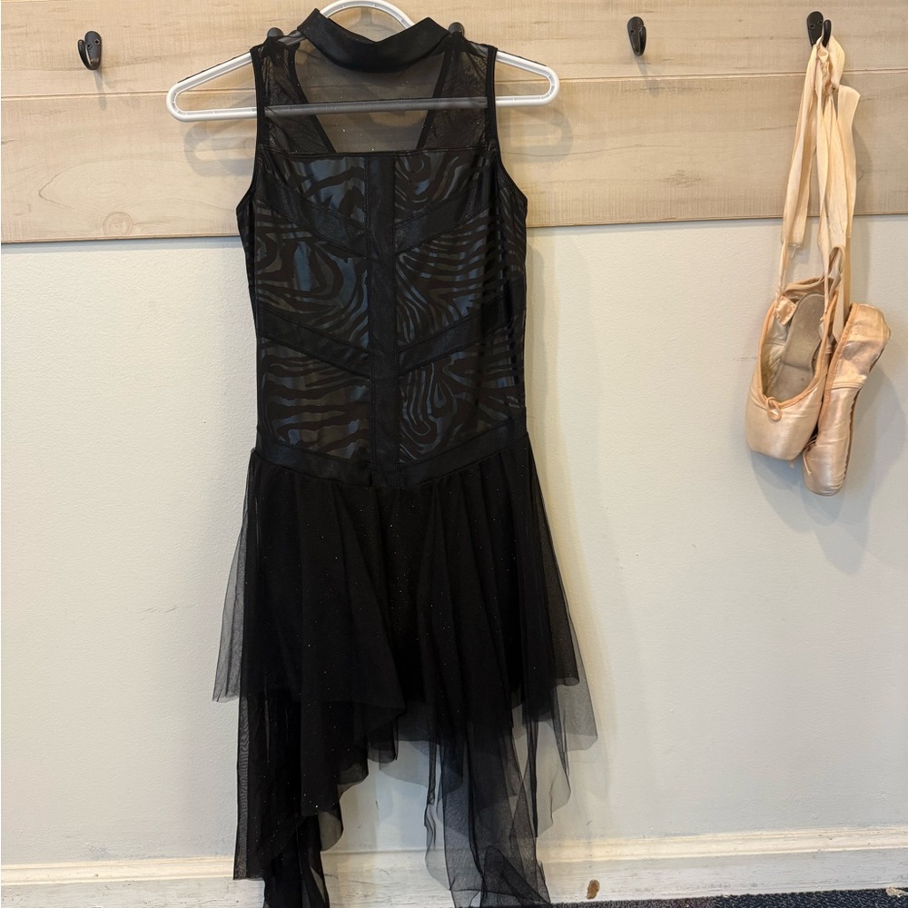 Revolution Dancewear Unsteady black contemporary dance costume, Medium Adult - Picture 9 of 9